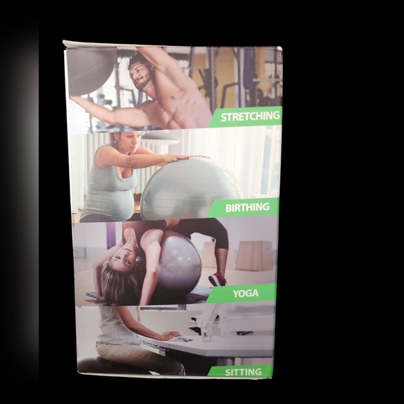 URBNFit Exercise Ball - Yoga Ball in Multiple Sizes for Workout, Pregnancy, Ect - Picture 2 of 8